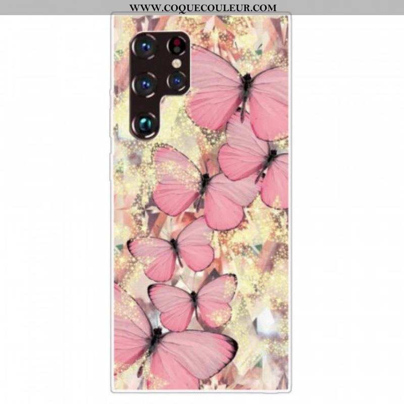 Coque Samsung Galaxy S22 Ultra 5G Papillons Papillons