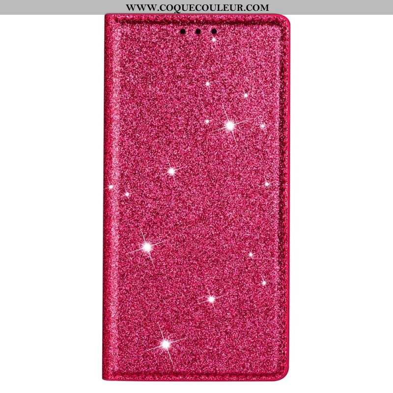 Flip Cover Samsung Galaxy S22 Ultra 5G Style Paillettes