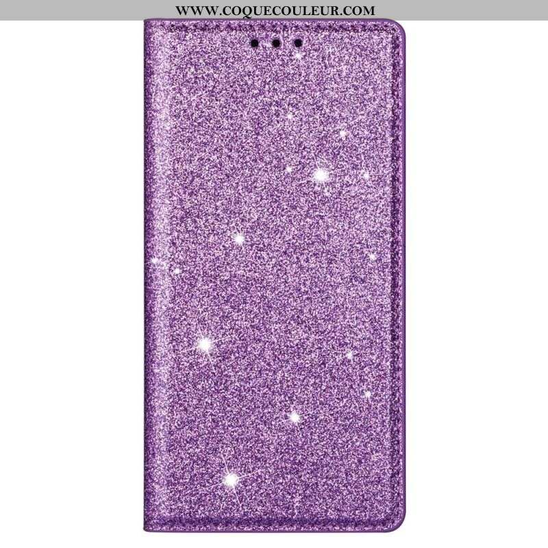 Flip Cover Samsung Galaxy S22 Ultra 5G Style Paillettes