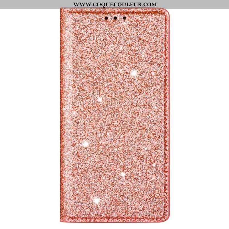 Flip Cover Samsung Galaxy S22 Ultra 5G Style Paillettes