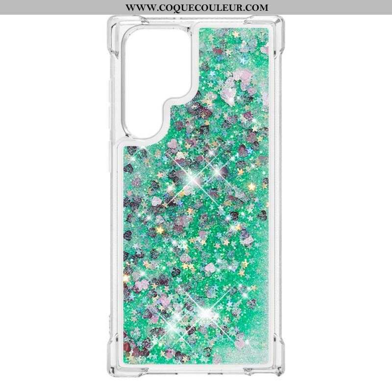 Coque Samsung Galaxy S22 Ultra 5G Désires Paillettes