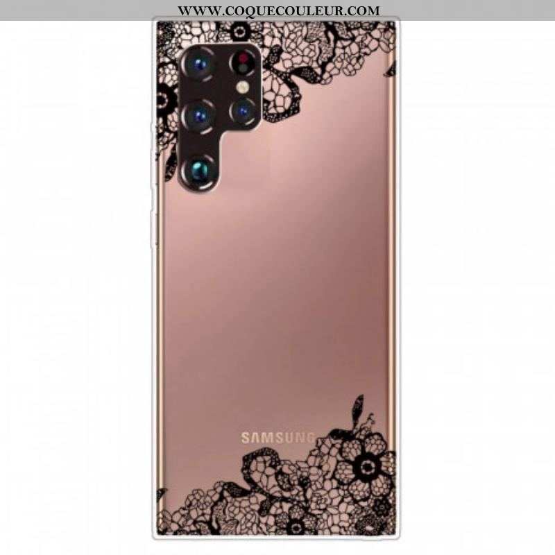 Coque Samsung Galaxy S22 Ultra 5G Dentelle Fine