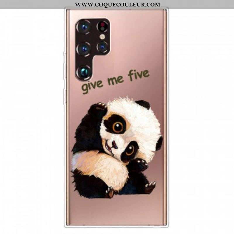 Coque Samsung Galaxy S22 Ultra 5G Panda Give Me Five