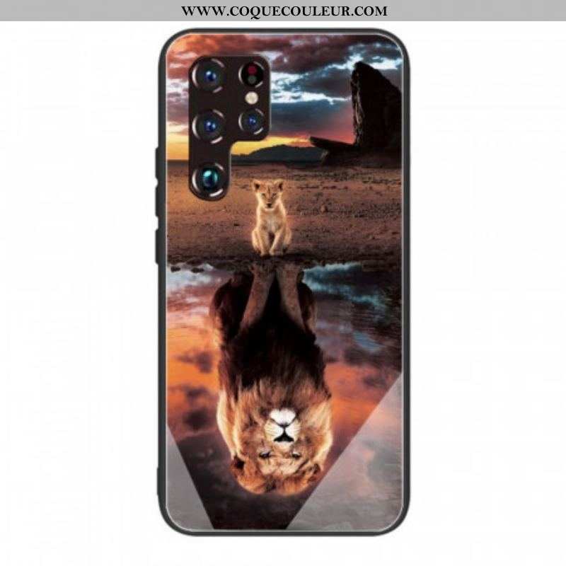 Coque Samsung Galaxy S22 Ultra 5G Verre Trempé Rêve de Lionceau