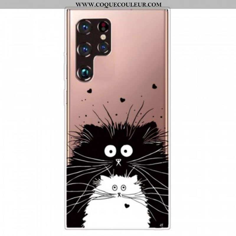 Coque Samsung Galaxy S22 Ultra 5G Regarde les Chats