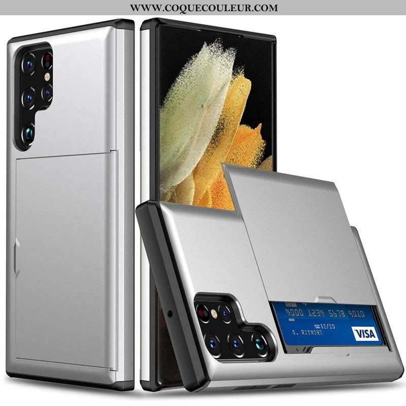 Coque Samsung Galaxy S22 Ultra 5G Porte-Carte à Glissière