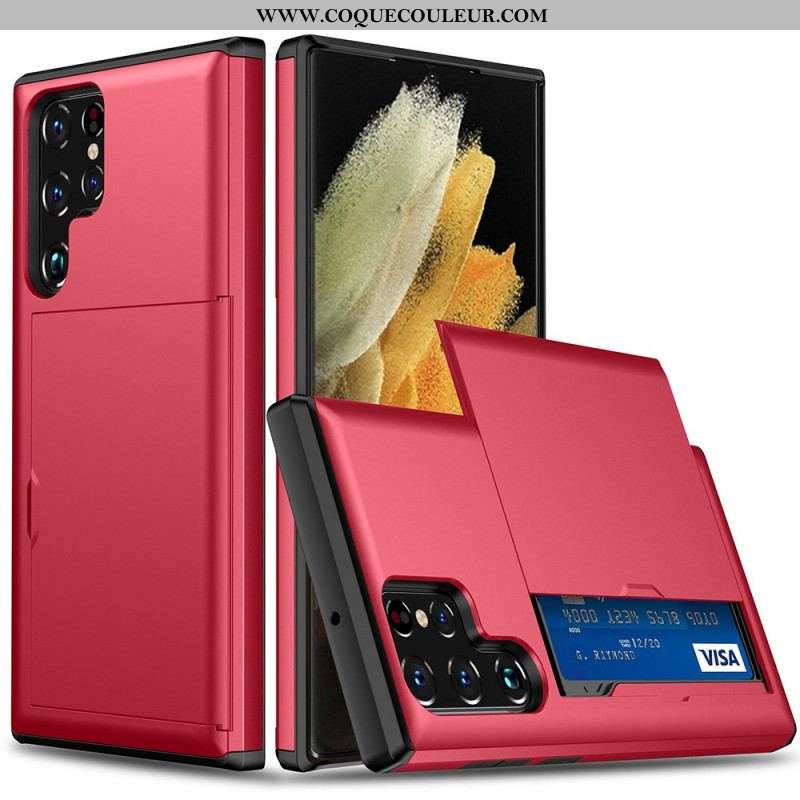 Coque Samsung Galaxy S22 Ultra 5G Porte-Carte à Glissière