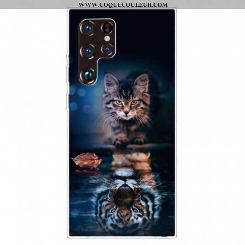 Coque Samsung Galaxy S22 Ultra 5G Réflexion Chat