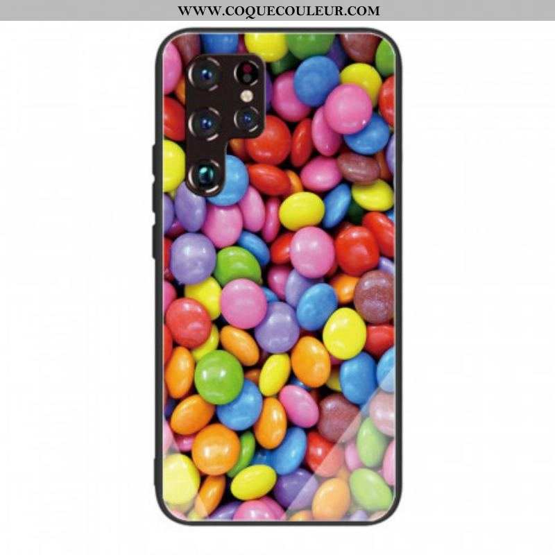 Coque Samsung Galaxy S22 Ultra 5G Verre Trempé Bonbons