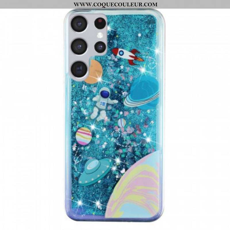 Coque Samsung Galaxy S22 Ultra 5G Espace Paillettes