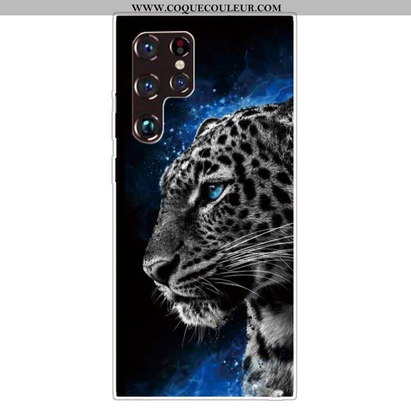Coque Samsung Galaxy S22 Ultra 5G Face de Tigre