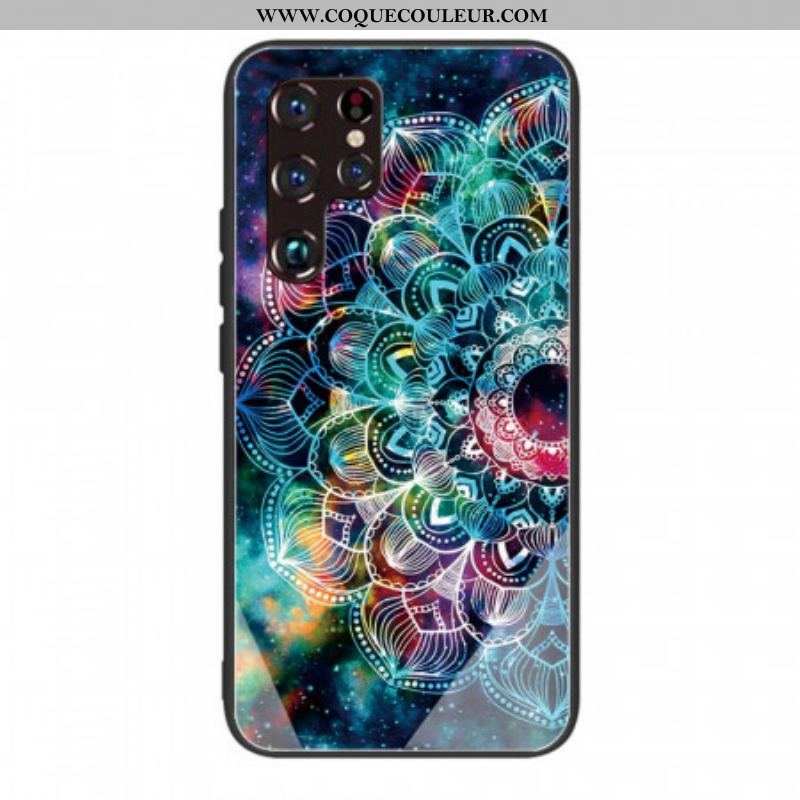 Coque Samsung Galaxy S22 Ultra 5G Verre Trempé Mandala