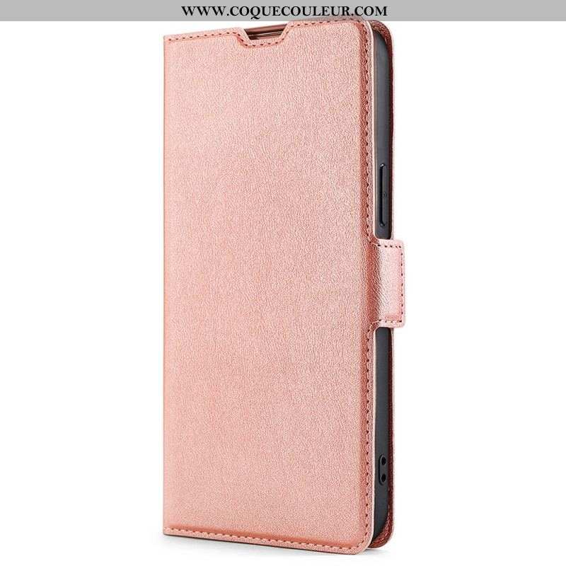 Flip Cover Samsung Galaxy S22 Ultra 5G Simili Cuir Classique