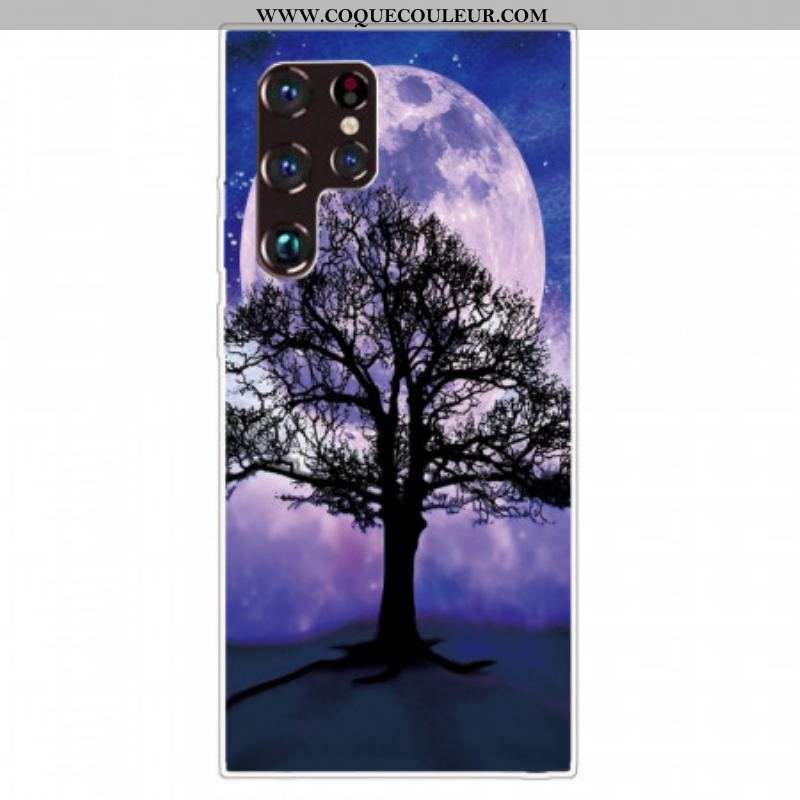 Coque Samsung Galaxy S22 Ultra 5G Arbre et Lune