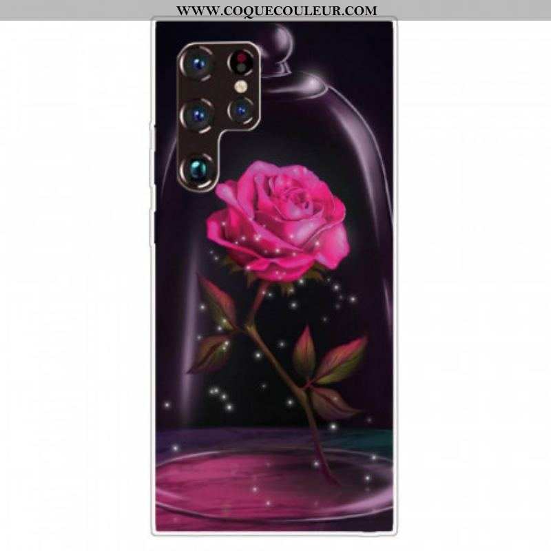 Coque Samsung Galaxy S22 Ultra 5G Rose Magique