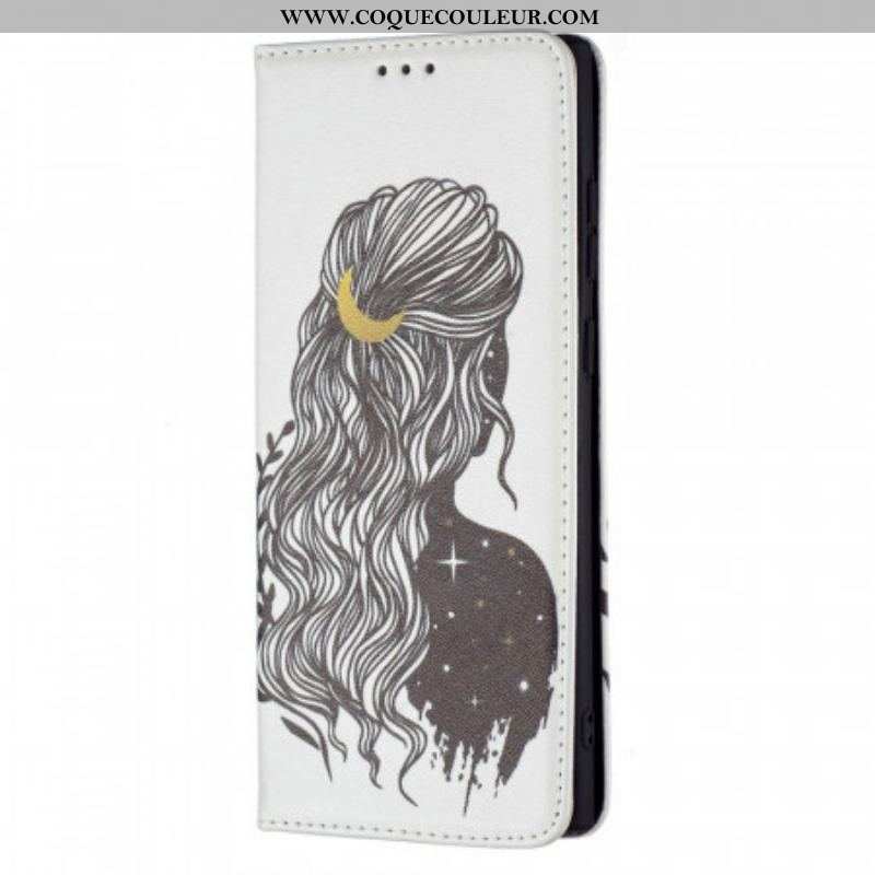 Flip Cover Samsung Galaxy S22 Ultra 5G Jolie Chevelure