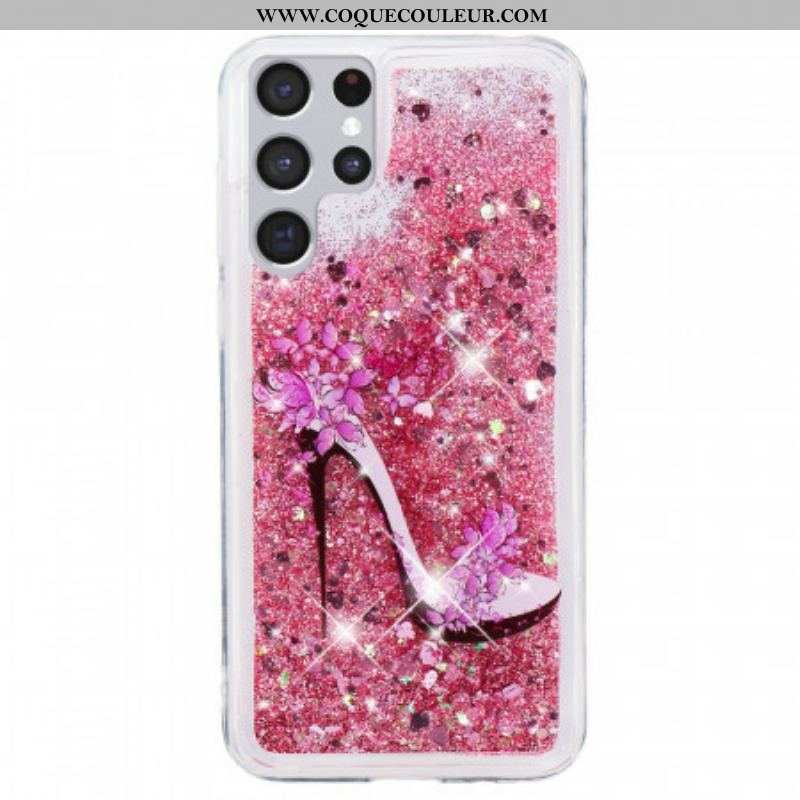 Coque Samsung Galaxy S22 Ultra 5G Escarpin Paillettes