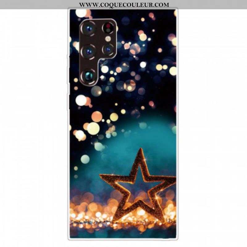 Coque Samsung Galaxy S22 Ultra 5G Flexible Étoile