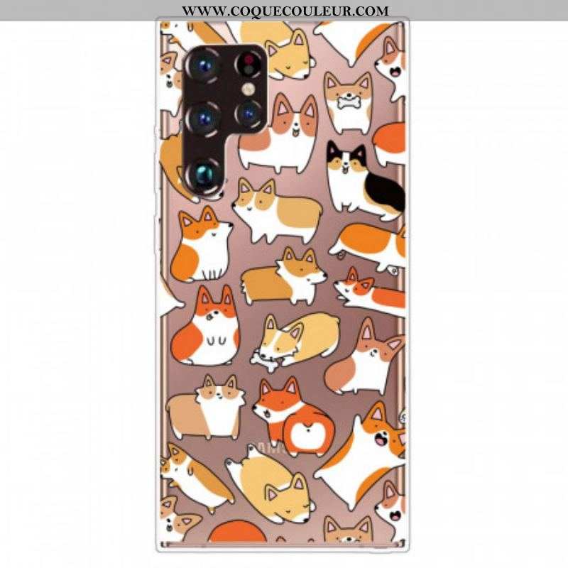 Coque Samsung Galaxy S22 Ultra 5G Multiples Chiens