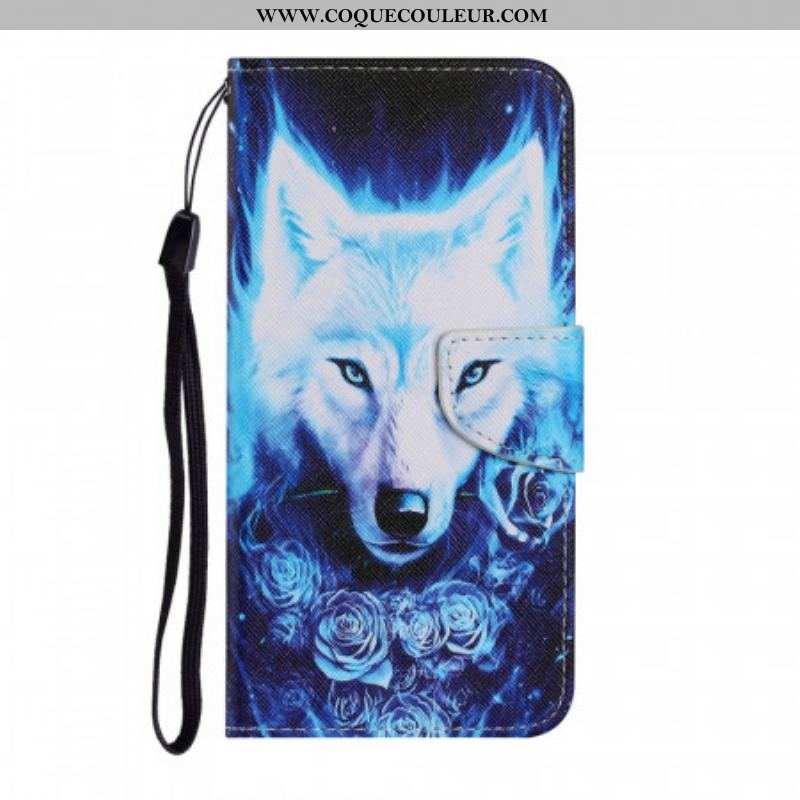 Housse Samsung Galaxy S22 Ultra 5G Loup Blanc