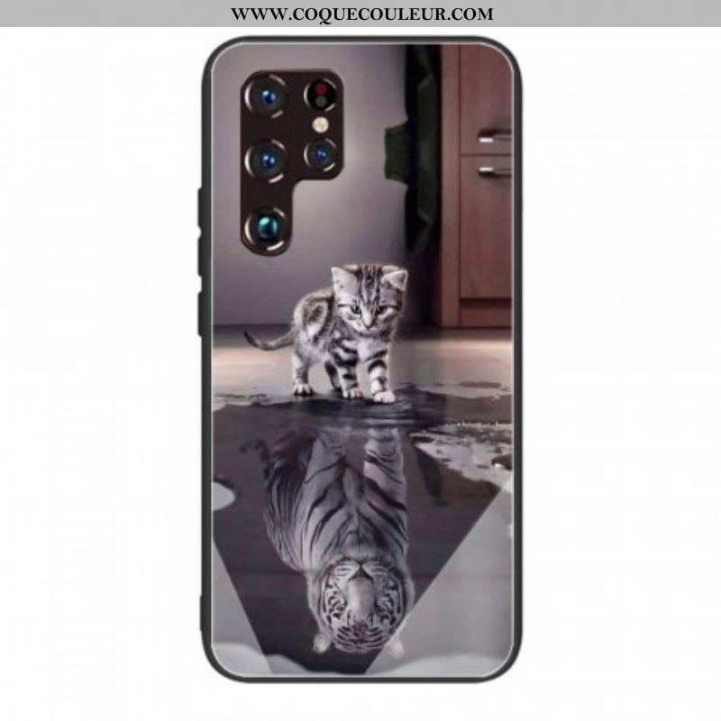 Coque Samsung Galaxy S22 Ultra 5G Verre Trempé Ernest le Tigre