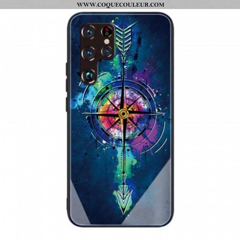 Coque Samsung Galaxy S22 Ultra 5G Verre Trempé Flèche