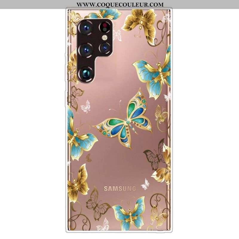 Coque Samsung Galaxy S22 Ultra 5G Papillons Design