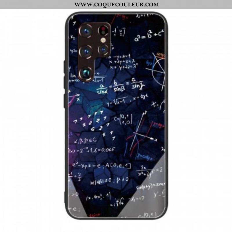 Coque Samsung Galaxy S22 Ultra 5G Verre Trempé Calculs Mathématiques