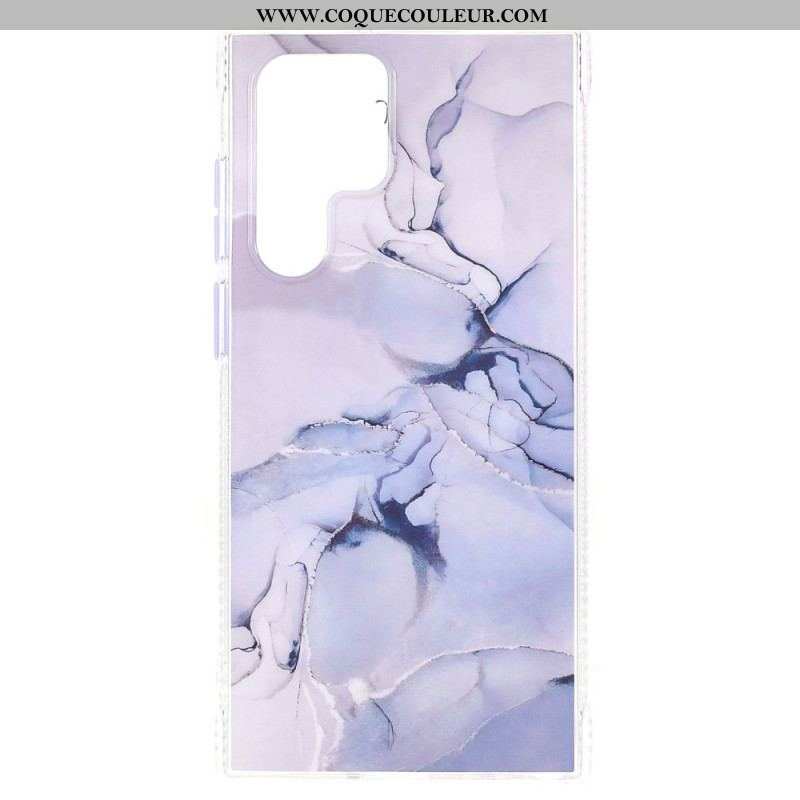 Coque Samsung Galaxy S22 Ultra 5G Hybride Marbré