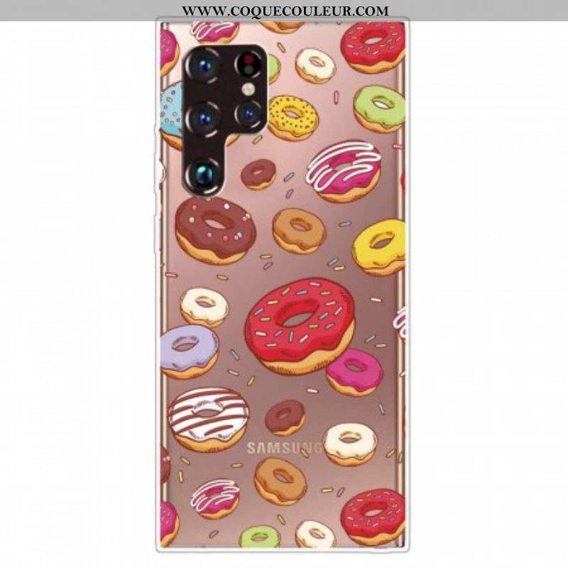 Coque Samsung Galaxy S22 Ultra 5G love Donuts