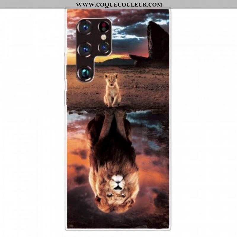 Coque Samsung Galaxy S22 Ultra 5G Rêve de Lionceau