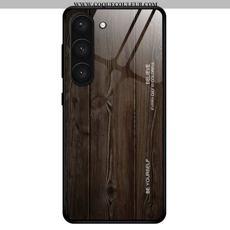 Coque Samsung Galaxy S23 5G Verre Trempé Design Bois