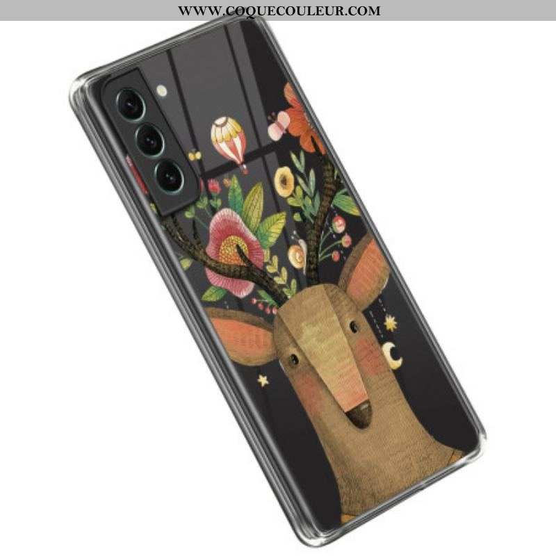 Coque Samsung Galaxy S23 5G Transparente Cerf Tribal