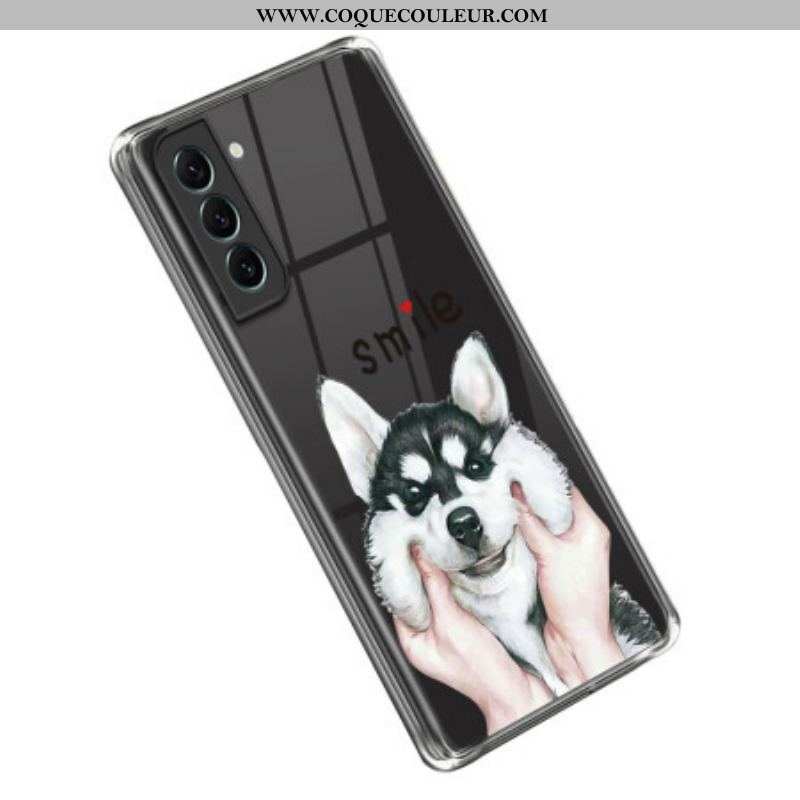 Coque Samsung Galaxy S23 5G Transparente Chien Smile