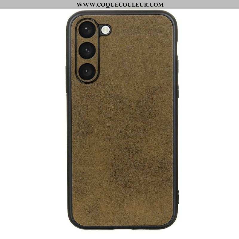 Coque Samsung Galaxy S23 5G Effet Cuir Look Raffiné