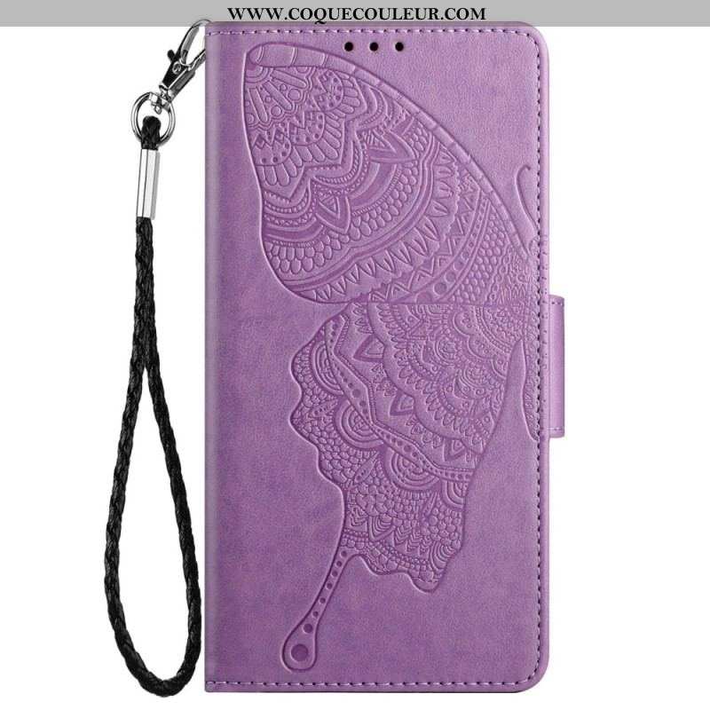 Housse Samsung Galaxy S23 Bicolore Papillon Baroque