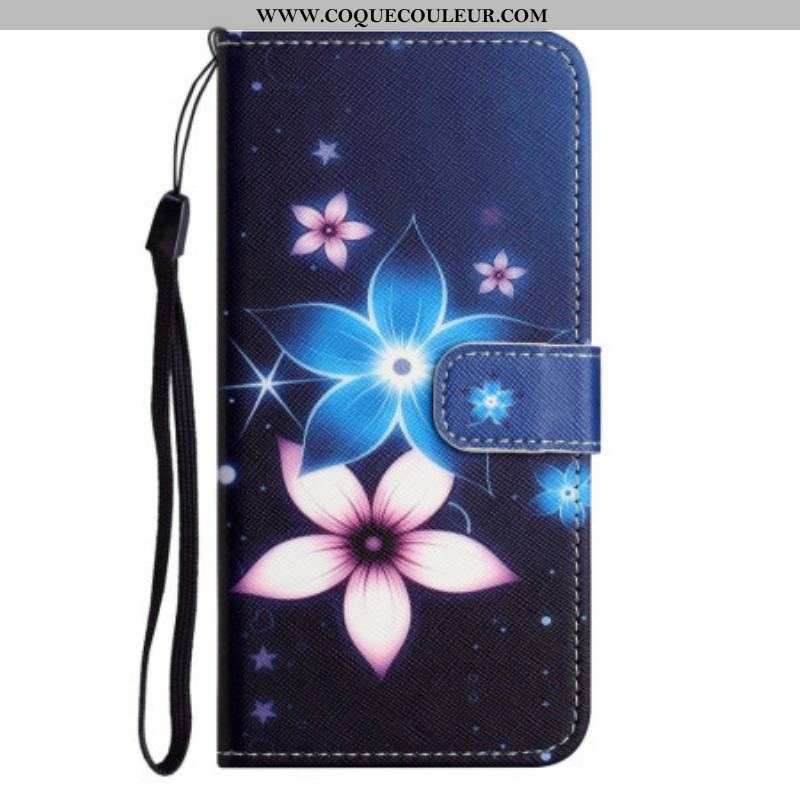 Housse Samsung Galaxy S23 5G Fleurs Lunaires