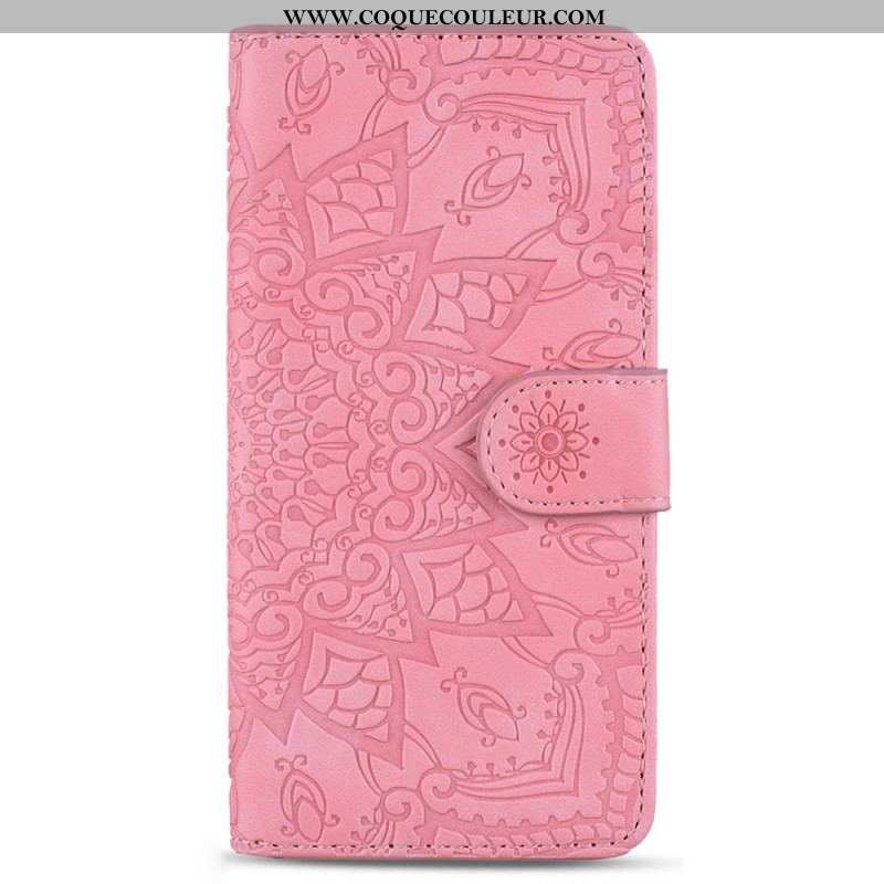 Housse Samsung Galaxy S23 5G Mandala Stylé à Lanière