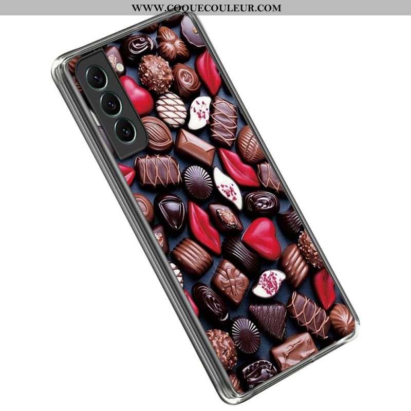 Coque Samsung Galaxy S23 5G Flexible Chocolat