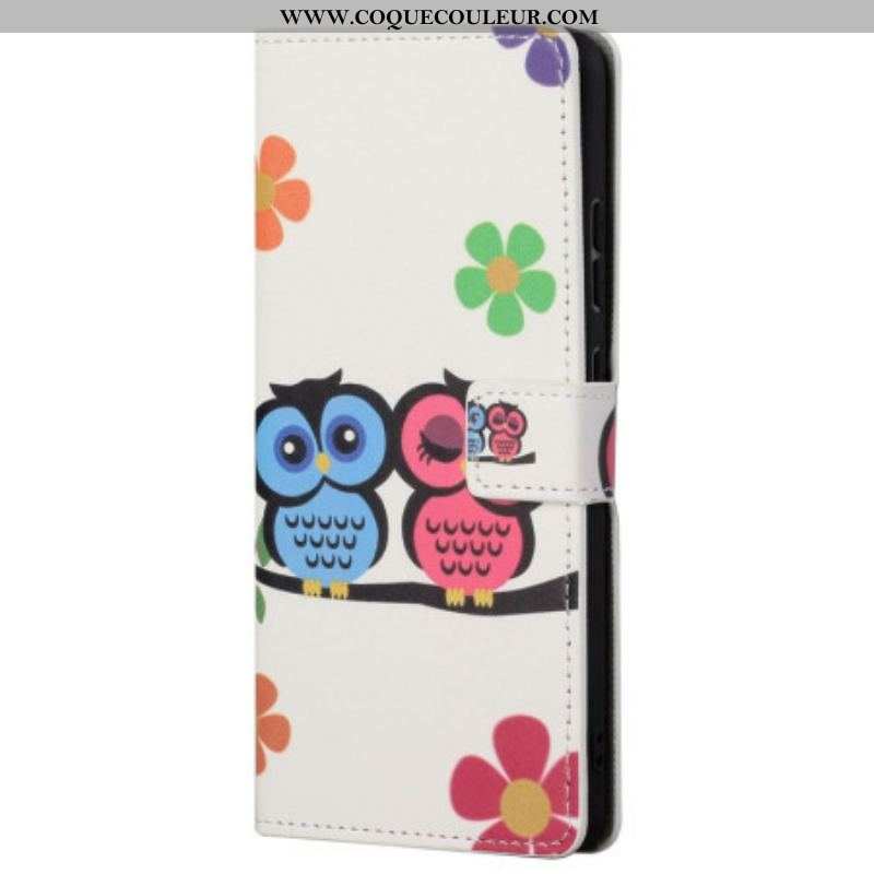 Housse Samsung Galaxy S23 5G Couple de Hiboux