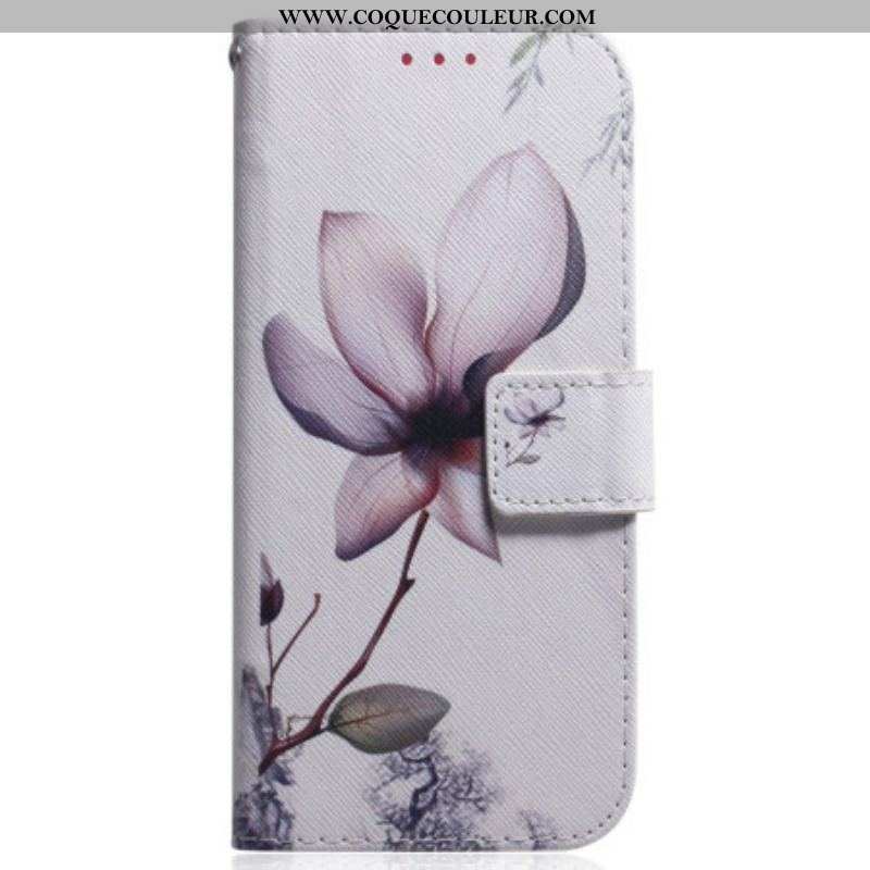 Housse Samsung Galaxy S23 5G Fleur Rose