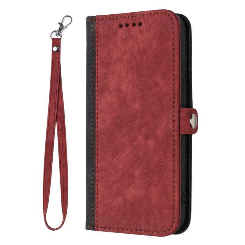 Housse Samsung Galaxy S23 5G Bicolore avec Lanière