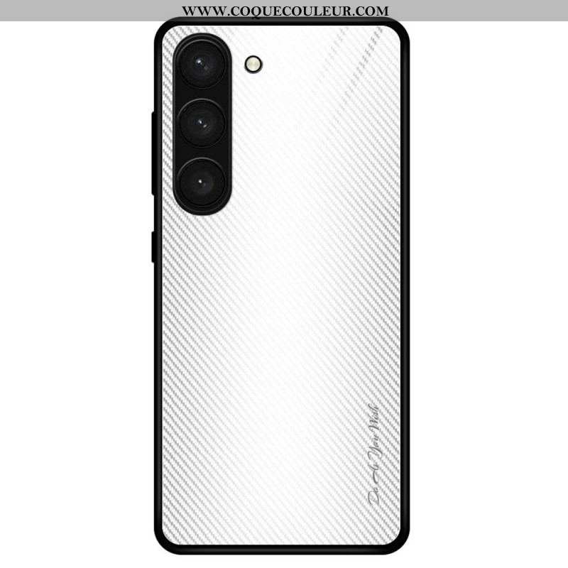 Coque Samsung Galaxy S23 5G Verre Trempé Fibre Carbone