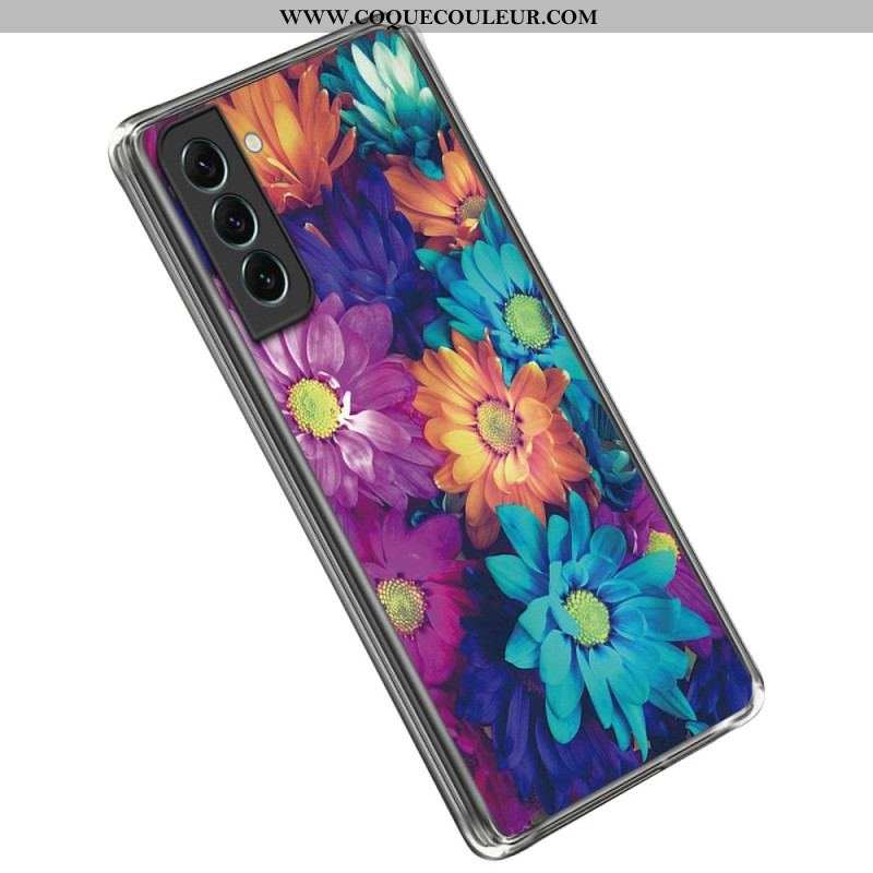 Coque Samsung Galaxy S23 Plus 5G Flexible Fleurs