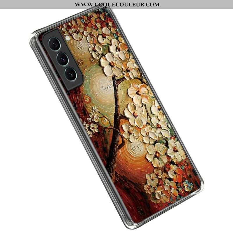 Coque Samsung Galaxy S23 Plus 5G Flexible Fleurs