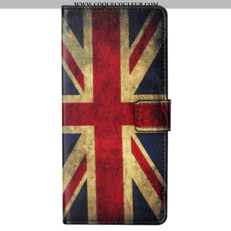 Housse Samsung Galaxy S23 Plus 5G Drapeau Anglais Vintage