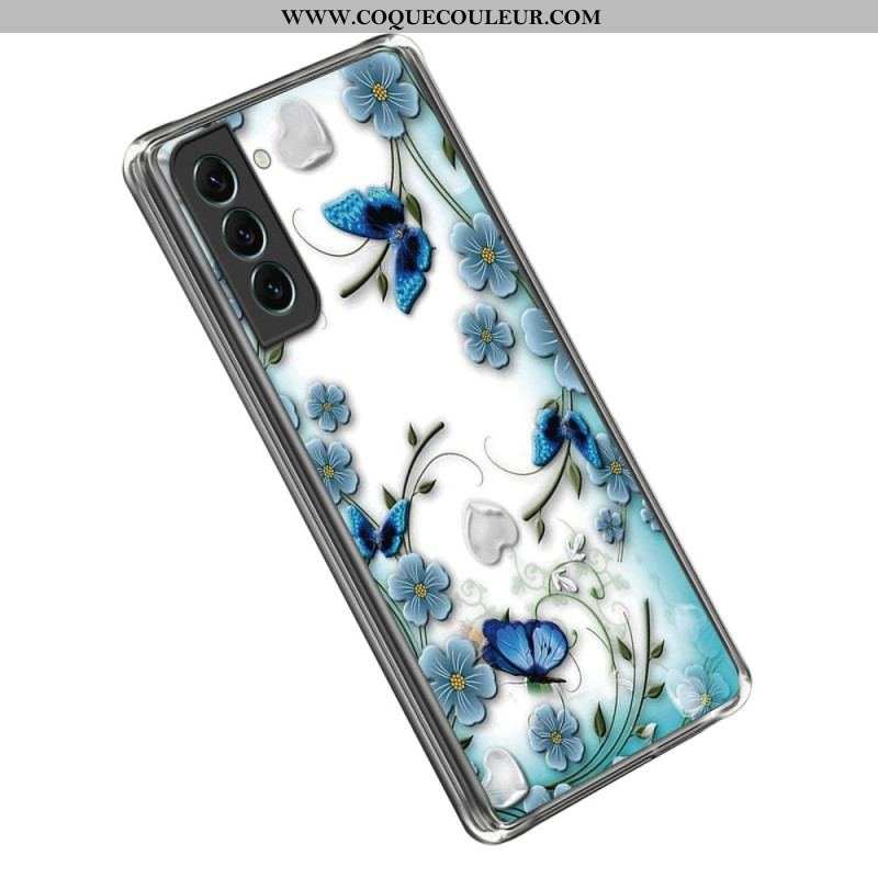 Coque Samsung Galaxy S23 Plus 5G Transparente Fleurs