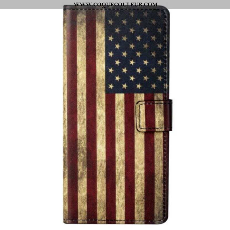 Housse Samsung Galaxy S23 Plus 5G Drapeau Américain Vintage