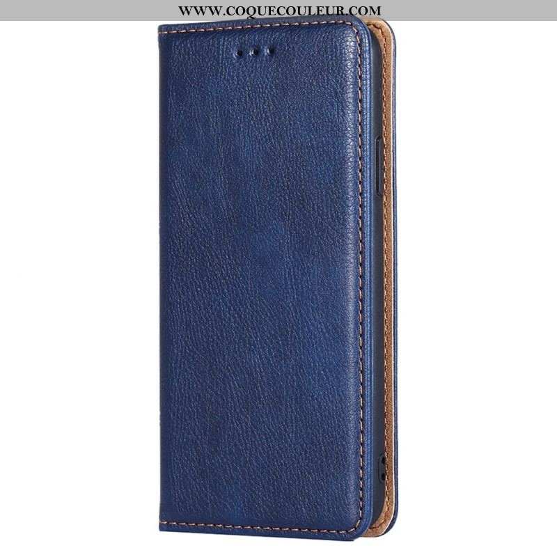 Flip Cover Samsung Galaxy S23 Plus 5G Simili Cuir Coutures