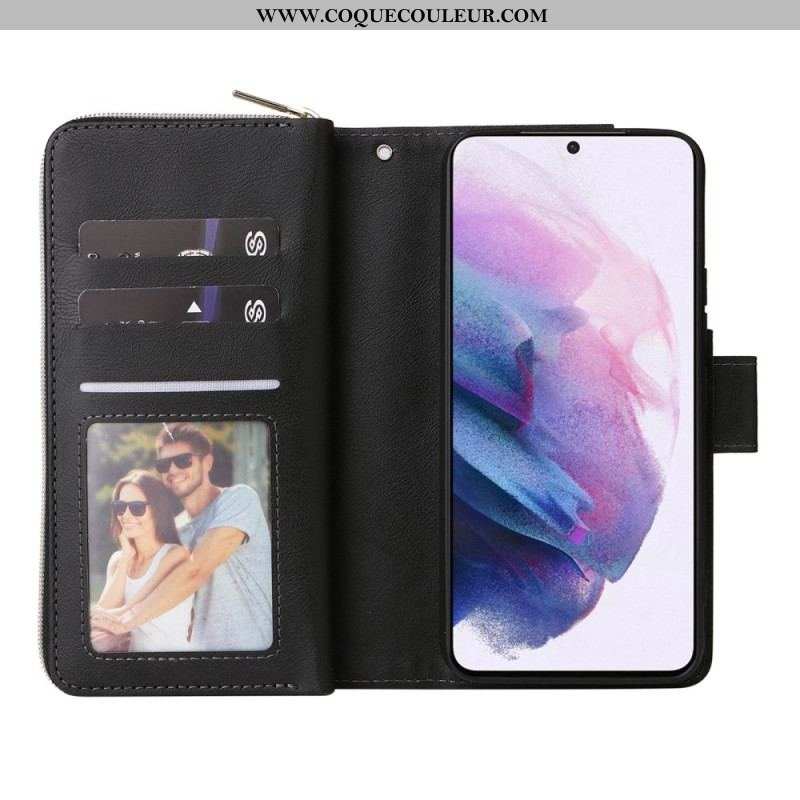 Housse Samsung Galaxy S23 Plus 5G avec Pochette Fermeture Éclair